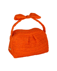 POUCH MARE M CROCHET ARANCIONE