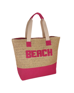 BORSA MARE L BEACH FUXIA T/C/P