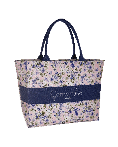 BORSA MARE L FIORI LILLA