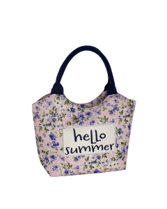 BORSA CITY S FIORI HELLO SUMMER LILLA