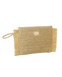BUSTA PIATTA MARE M FRANGIA BEIGE C/P/SC