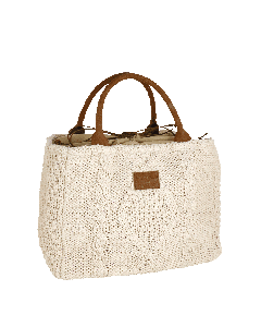 BORSA CITY TRICOT OFF WHITE