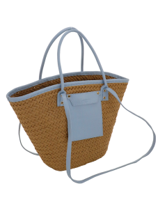 CESTA BEACH TASCA ECOPELLE AZZURRO