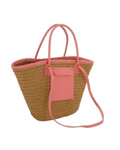 CESTA BEACH TASCA ECOPELLE ROSA